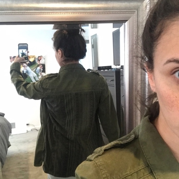 Zara Olive Green Jacket - Picture 2 of 2